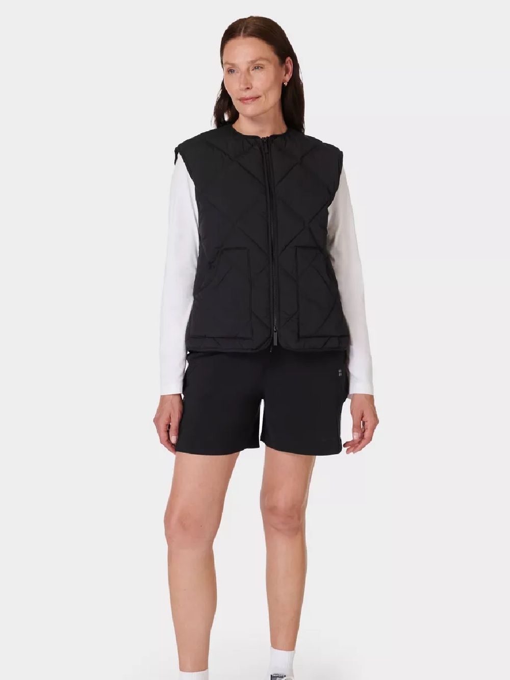 Sweaty Betty 5.5” Explorer Shorts | XXL Black High Rise Athleisure Travel Shorts